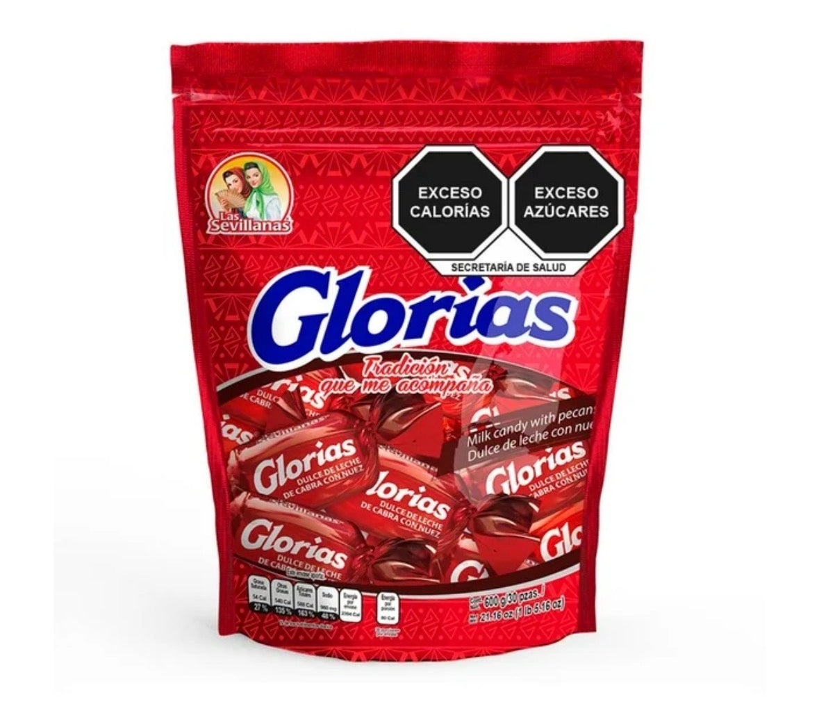 Glorias Con Nuez Las Sevillanas Bolsa Resellable 30 pzas
