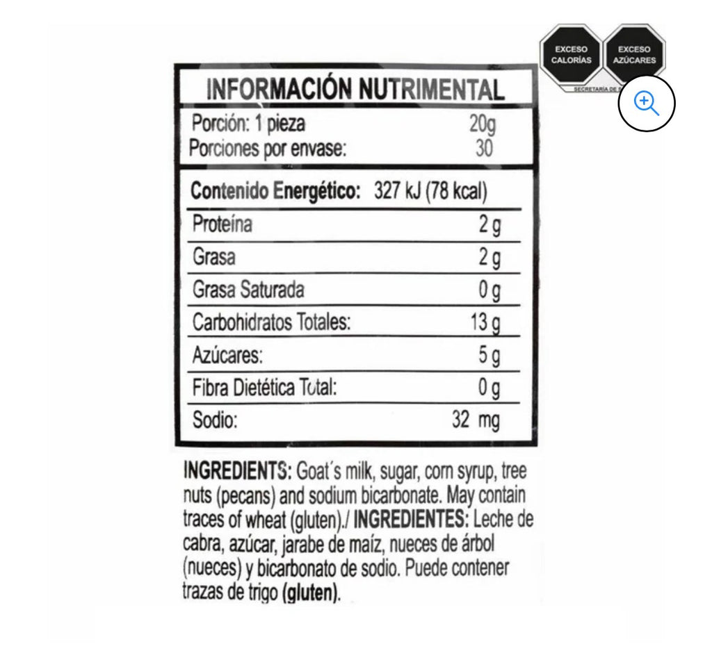 Glorias Con Nuez Las Sevillanas Bolsa Resellable 30 pzas