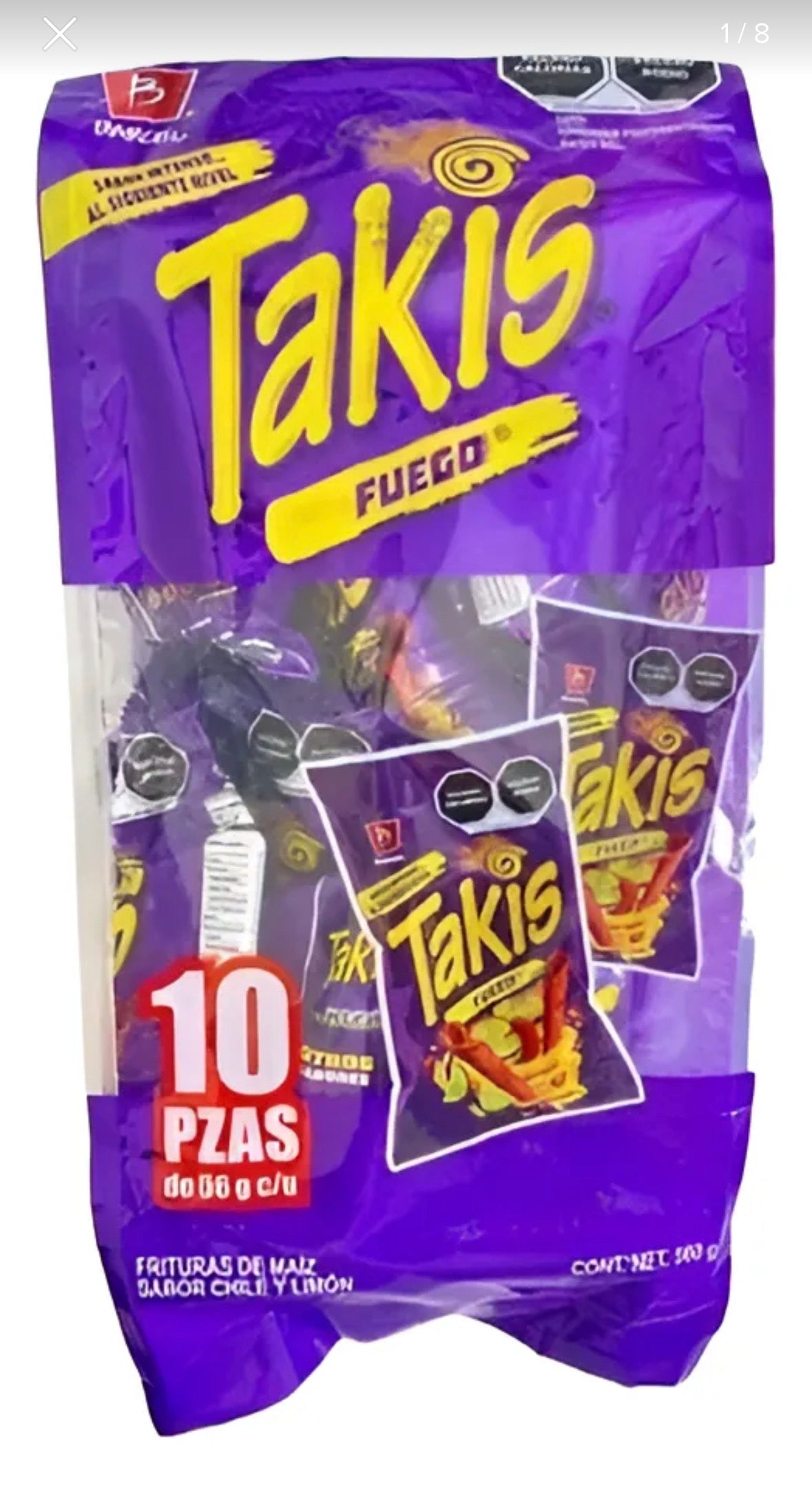 Takis Fuego 10 Pz / 56g